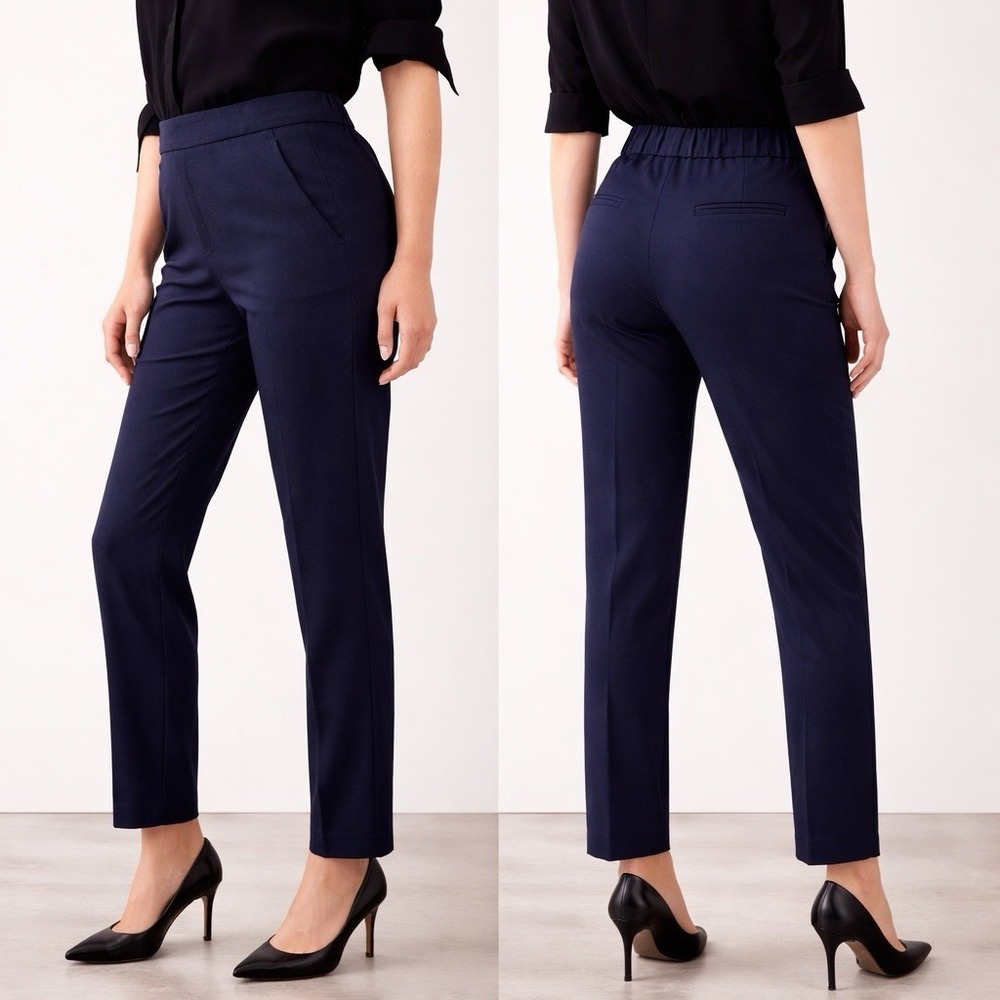 Banana Republic Navy Hayden Ankle Pant Sz 0 Petite Best Seller